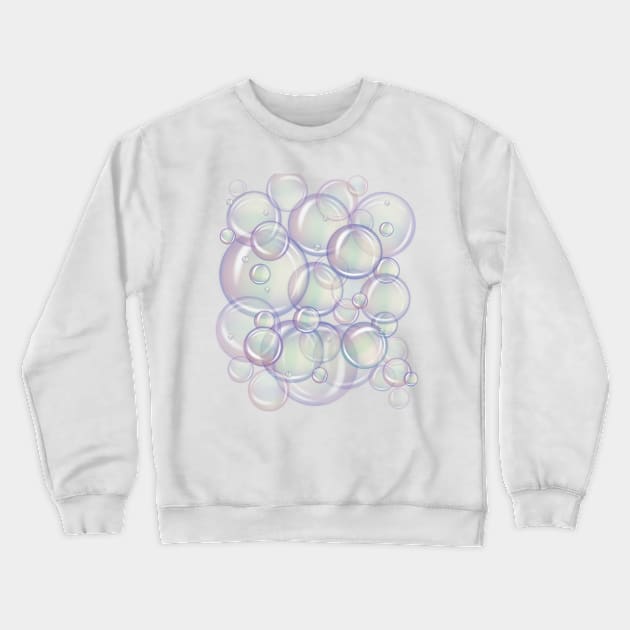 Pastel Bubbles Design Crewneck Sweatshirt by DankFutura